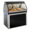 Alto-Shaam EU2SYS-48-BLK 48" Full Service Hot Food Display - Curved Glass, 120/208-240v/1ph, Black