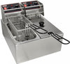 Cecilware Pro EL2X6, 3,600 Watt Electric Countertop Fryer, 12 Lb