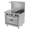 Asber Gas Flat Griddle 2 Burners with Oven 36" AER-G36-36 H
