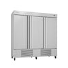 Infrico IRR-AN67BT 82" Three Section Reach-In Freezer, (3) Solid Doors, 115v