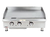 APW Wyott GGT-48S 48" Thermostatic Countertop Griddle - 80,000 BTU