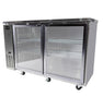 Saba SBB-24-60GSS 24″ Depth 60″ Two Glass Door Stainless Steel Back Bar Refrigerator