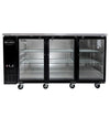 Saba SBB-24-72G 24″ Depth 72″ Three Glass Door Back Bar Refrigerator