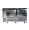 Saba SBB-24-48GSS 24″ Depth 48″ Two Glass Door Stainless Steel Back Bar Refrigerator