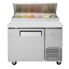 Turbo Air TPR-44SD-N 1 Door refrigeration Pizza Prep Table