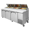 Turbo Air 93" TPR-93SD-N Refrigerated Pizza Prep Table